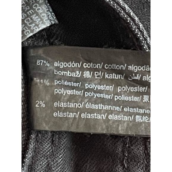 Zara Black Straight Leg Baggy Distressed Jeans Size 2 - Picture 8 of 8